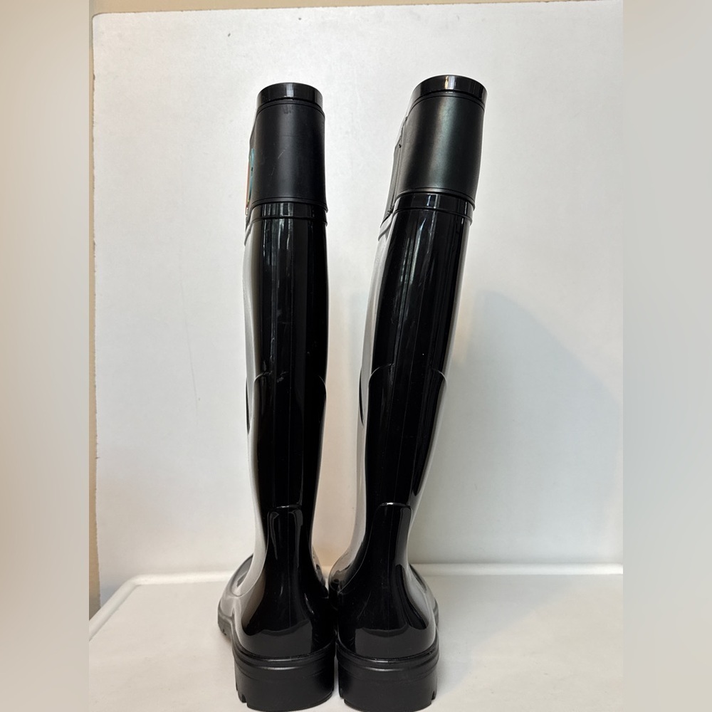 LEMON JELLY - BLACK High Gloss Rain Boot. Epic Chic.
Size: 38 = ladies 8 - Picture 8 of 10